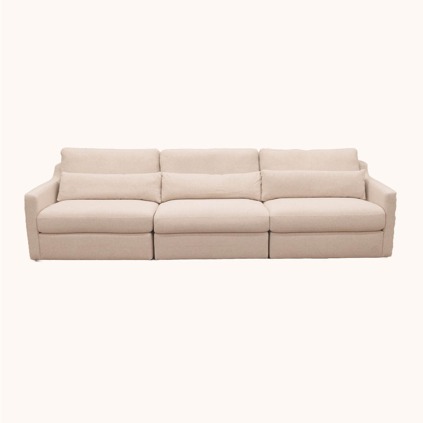 Luca Linen 3 piece modular sofa