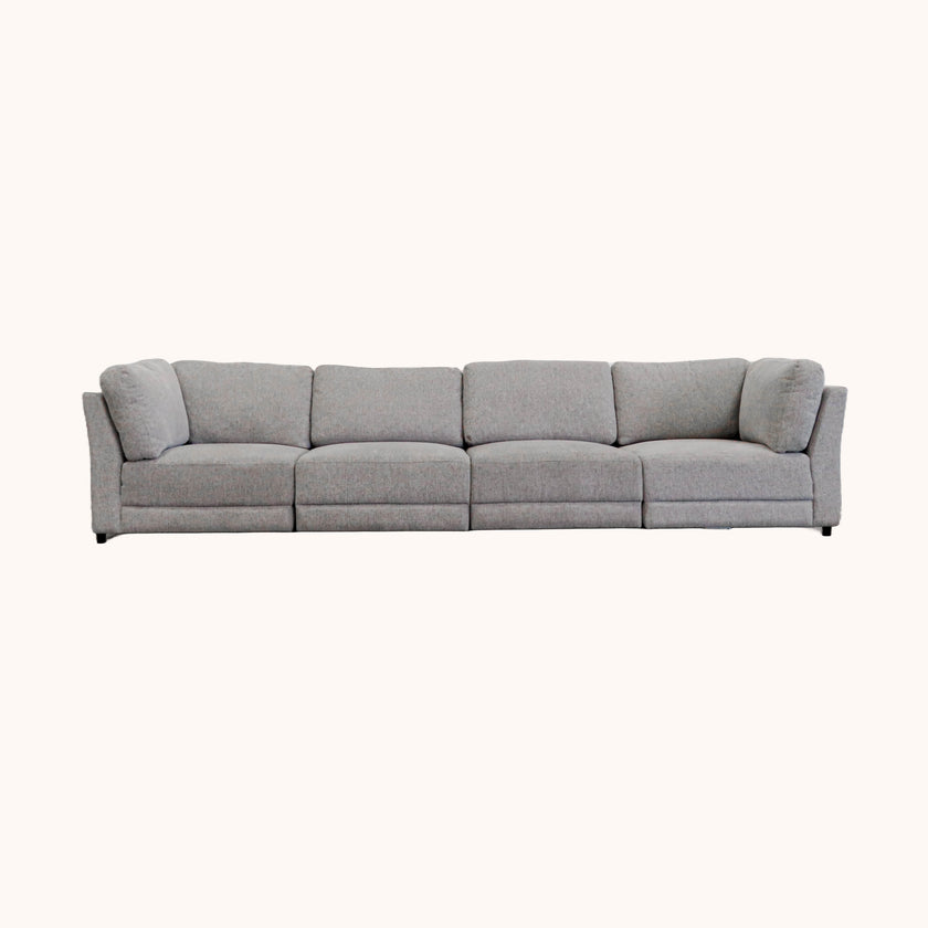 Scot Gray 4 piece modular sofa