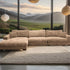 Goodnight Tan 3 piece reversible sofa-chaise