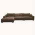 Goodnight Brown 3 piece reversible sofa-chaise