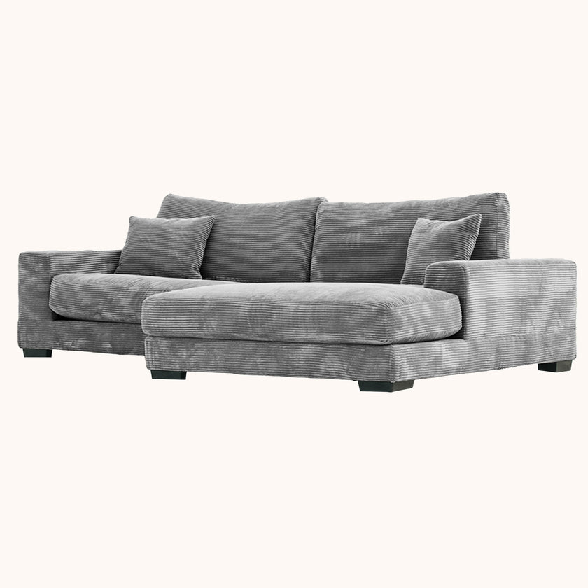 Goodnight Gray 2 piece reversible sofa-chaise