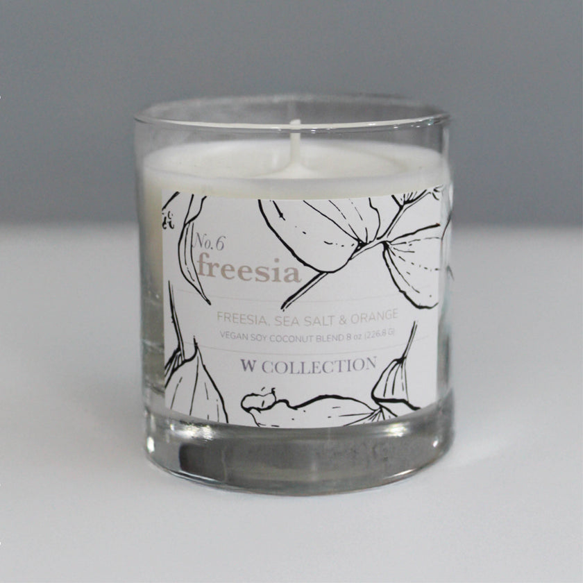 Freesia premium scented candle