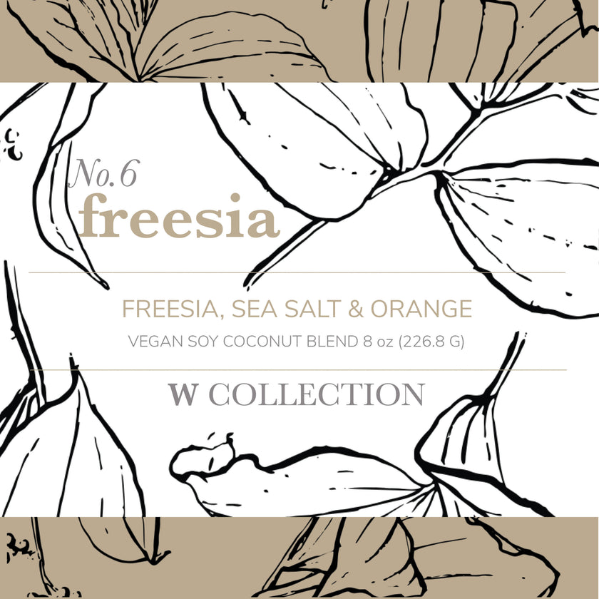 Freesia premium scented candle