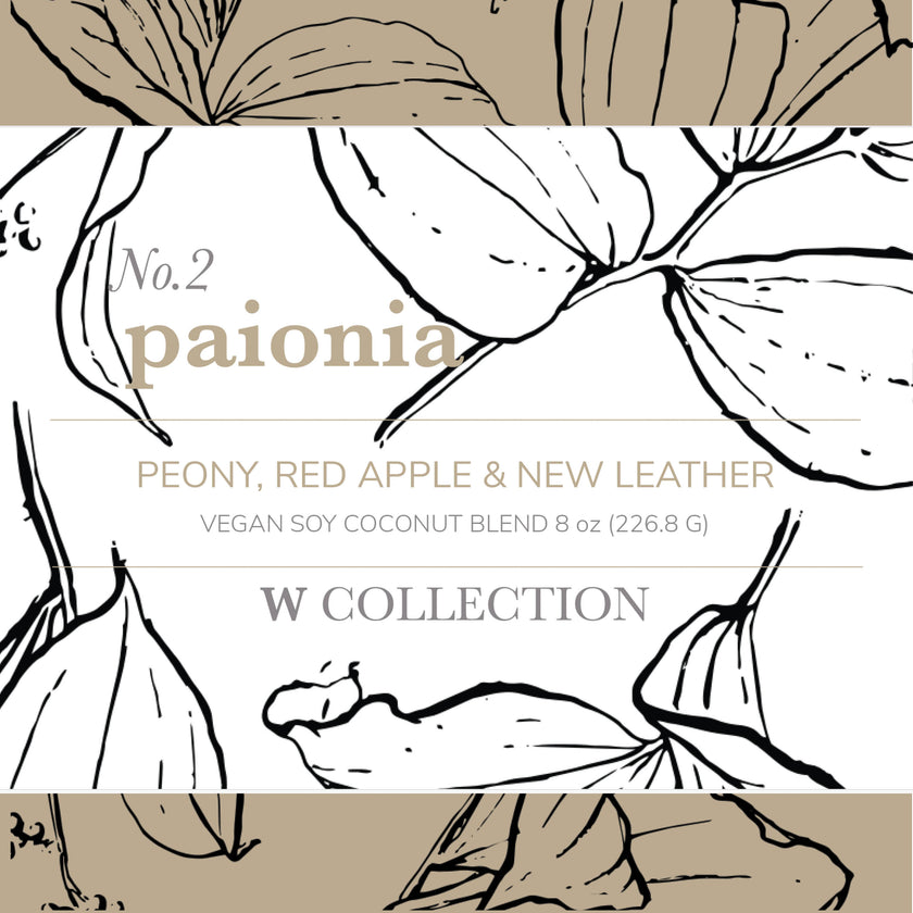 Paonia premium scented candle