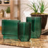 Mid-century green glass vase