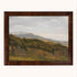 Framed vintage oil reproduction landscape