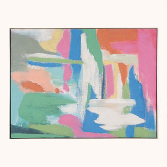 Abstract framed wall art