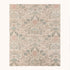 Floral ivory chenille jute rug