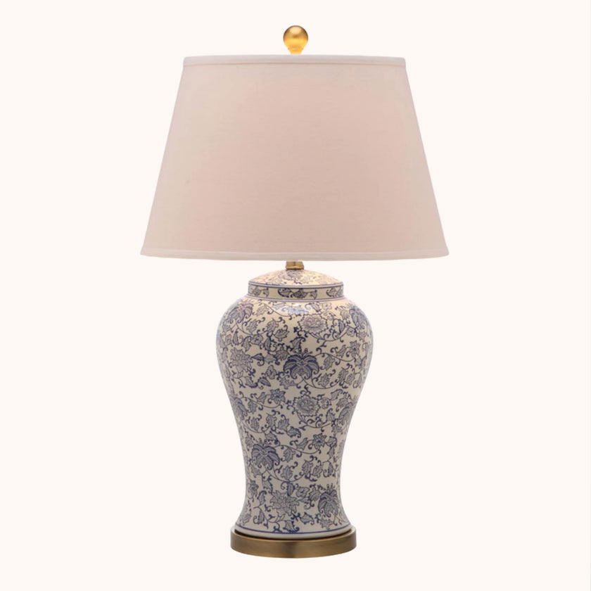 Blossom ceramic set of 2 table lamps