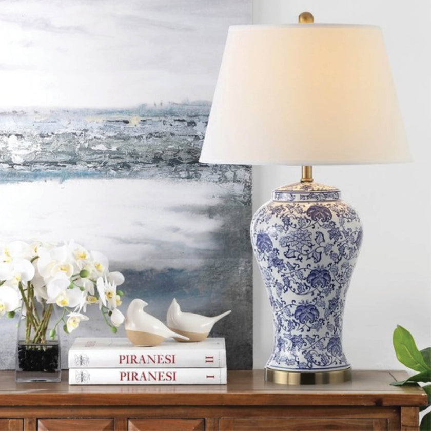 Blossom ceramic set of 2 table lamps