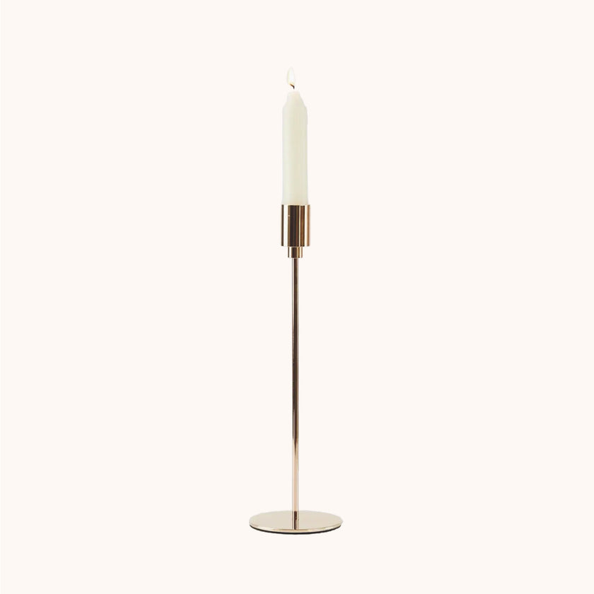Gold metal taper holder, medium