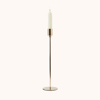Gold metal taper holder, tall
