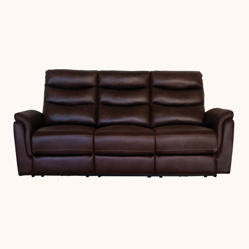 Dakota Brown microsuede power reclining sofa