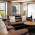 Dakota Brown microsuede power reclining sofa