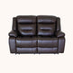 Montana Brown leather reclining loveseat, power