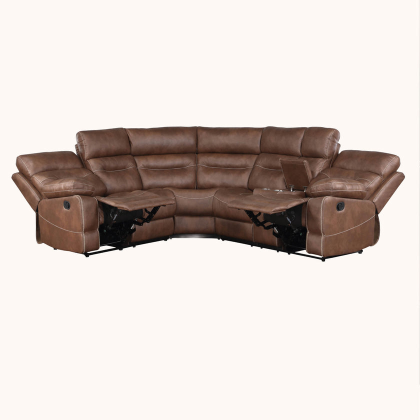 Aviator manual 3 piece reclining sectional