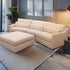 Luca Linen 3 piece modular curved sofa