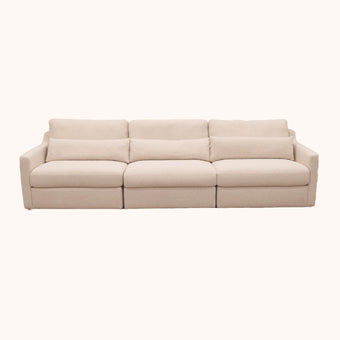 Luca Linen 3 piece modular sofa