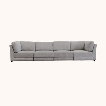 Scot Gray 4 piece modular sofa