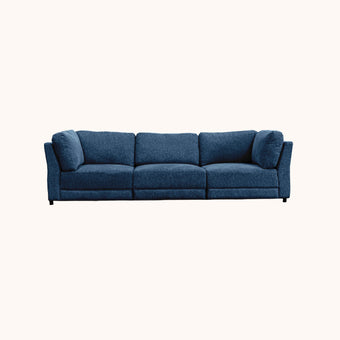 Scot Navy 3 piece modular sofa