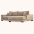 Goodnight Tan 2 piece reversible sofa-chaise