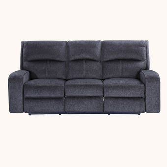 Charcoal power reclining sofa