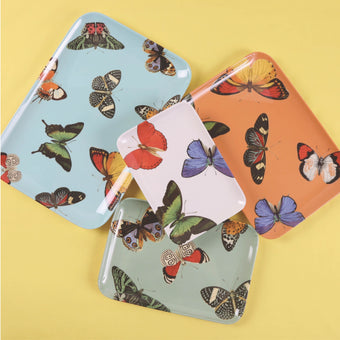 Melamine butterfly tray set