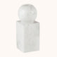 Marble sphere candle holder, large