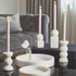 Marble sphere candle holder, large