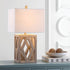Craftsman wood set of 2 table lamps