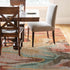 Multi color chenille jute rug