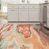 Multi color chenille jute rug