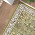 Forest green power loomed rug