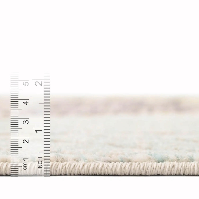 Ginkgo gray blue outdoor rug
