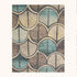 Ginkgo gray blue outdoor rug