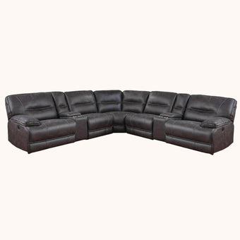 Granite 6 piece power reclining sectional