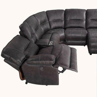 Granite 6 piece power reclining sectional