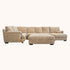 Barbados Tan oversized plush sectional