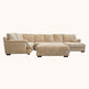 Barbados Tan oversized plush sectional