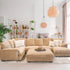 Barbados Tan oversized plush sectional