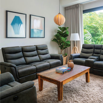 Dakota Gray microsuede power reclining sofa
