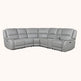 Stone leather 6 piece power reclining sectional