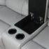 Stone leather 6 piece power reclining sectional