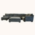Barbados Gray oversized plush sectional