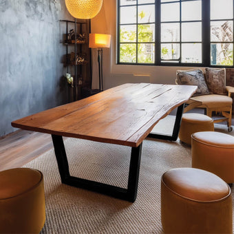 Live edge dining table