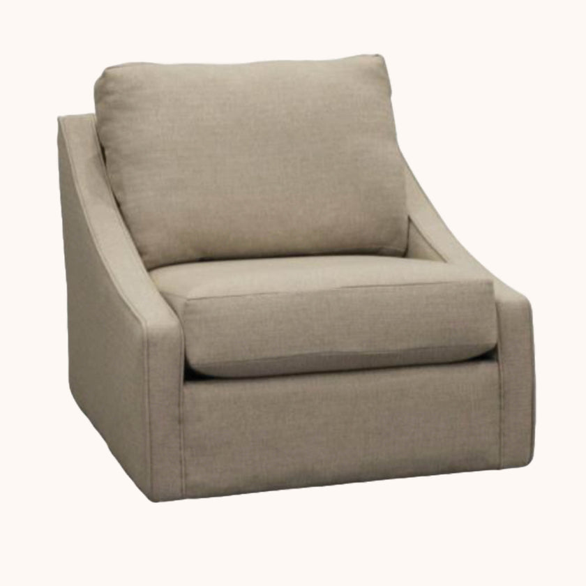 Sanford swivel accent chair in ocala natural