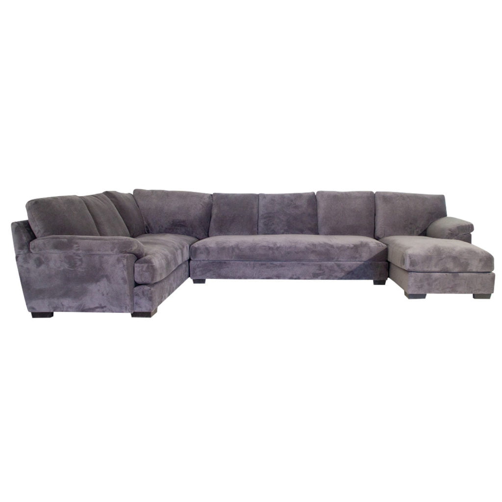 Barbados Luxury Gray Sectional - Right Facing - Wallaroo's Furniture ...