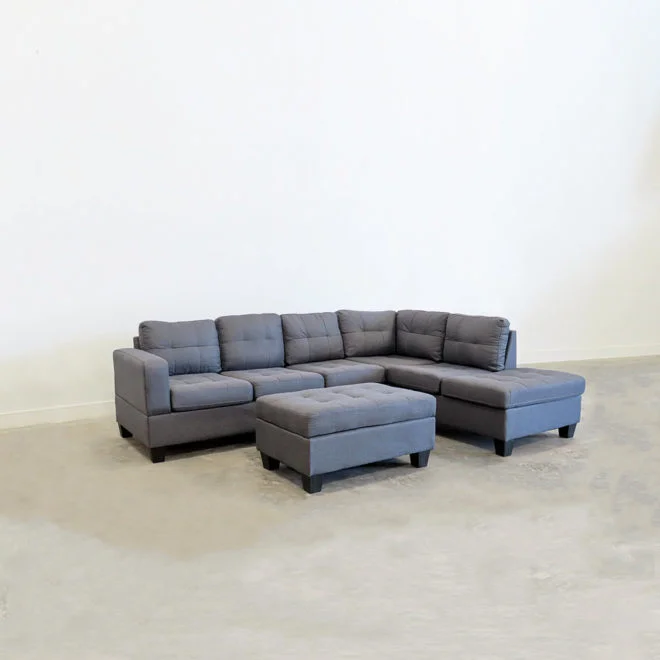 Bellevue Gray Sectional - Image 3