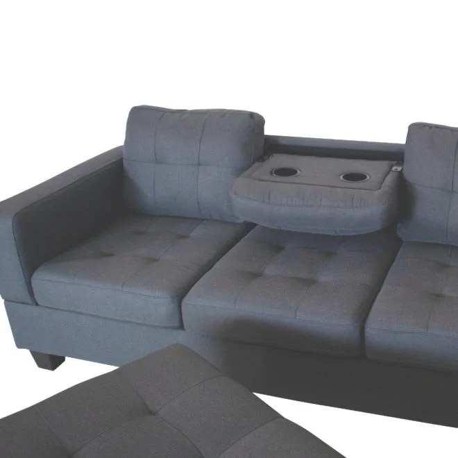 Bellevue Gray Sectional - Image 4