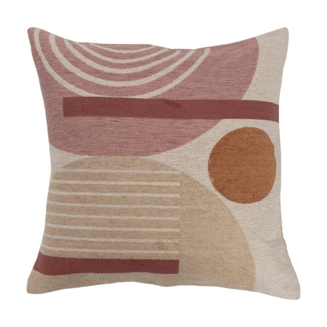 Abstract Woven Cotton Pillow